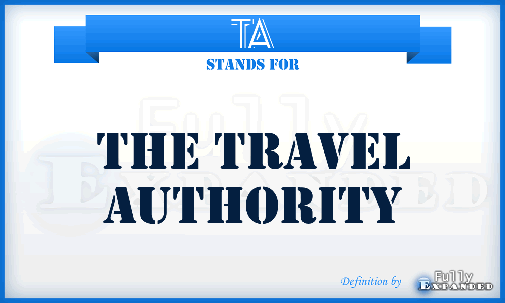 TA - The Travel Authority