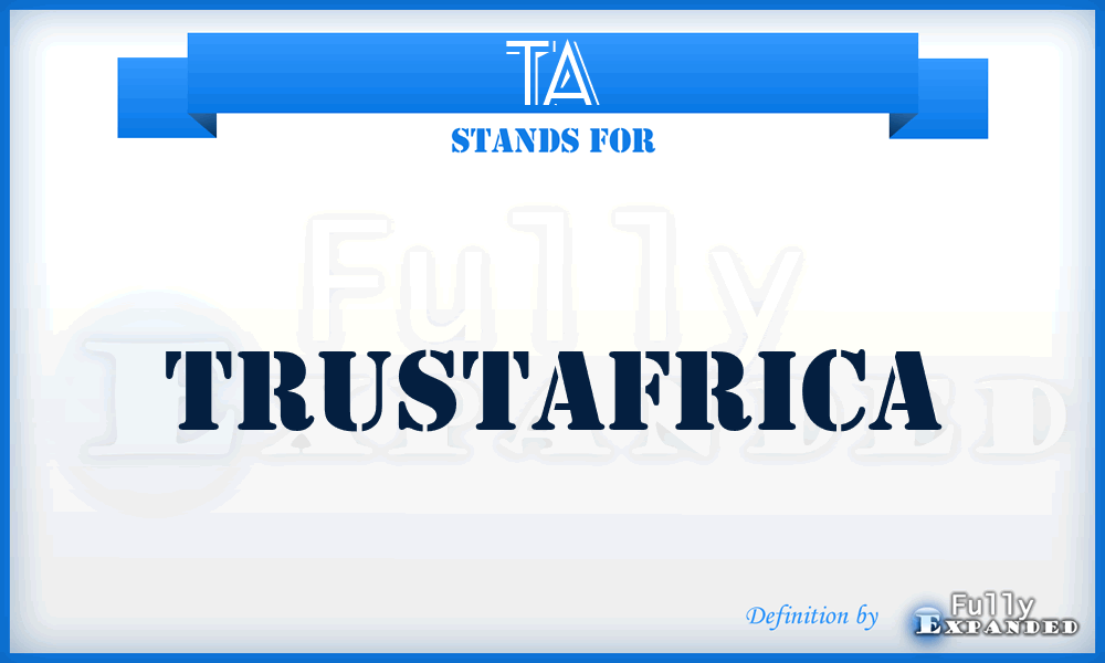 TA - TrustAfrica