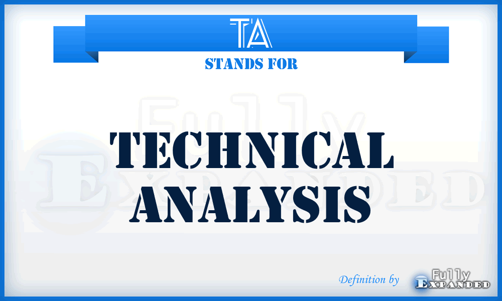 TA - technical analysis