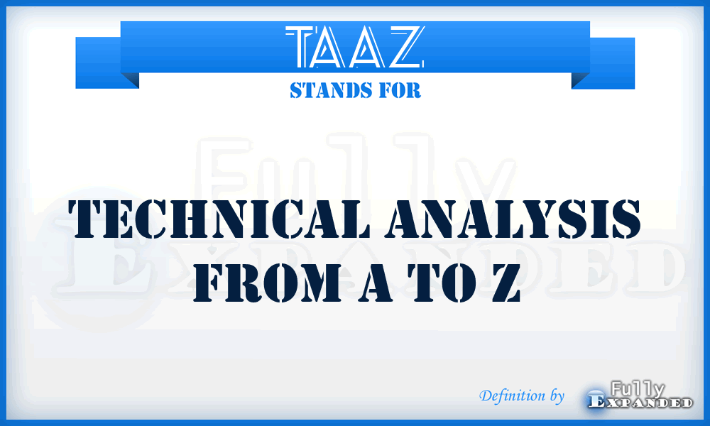 TAAZ - Technical Analysis from A to Z