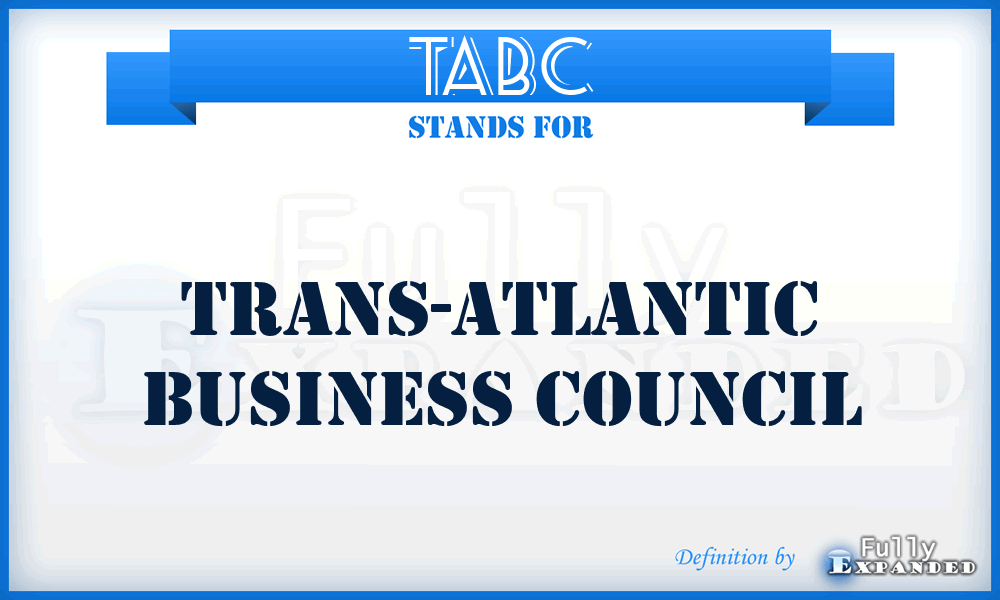 TABC - Trans-Atlantic Business Council