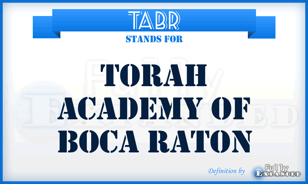 TABR - Torah Academy of Boca Raton