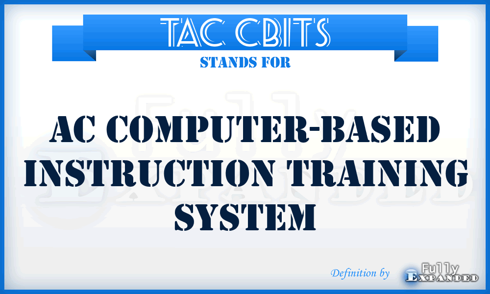 TAC CBITS - AC Computer-Based Instruction Training System