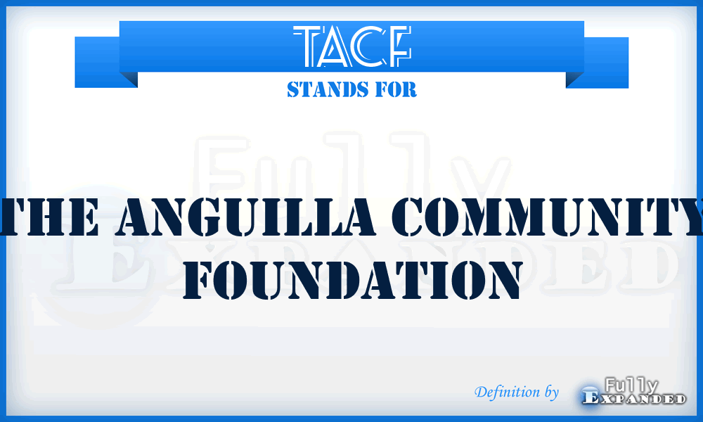 TACF - The Anguilla Community Foundation