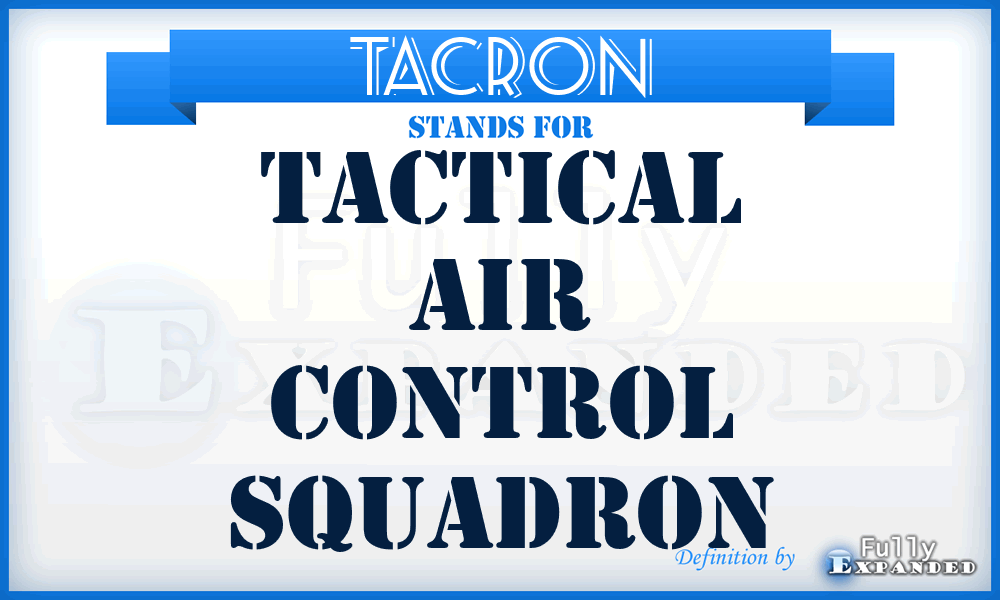 TACRON - Tactical Air Control Squadron
