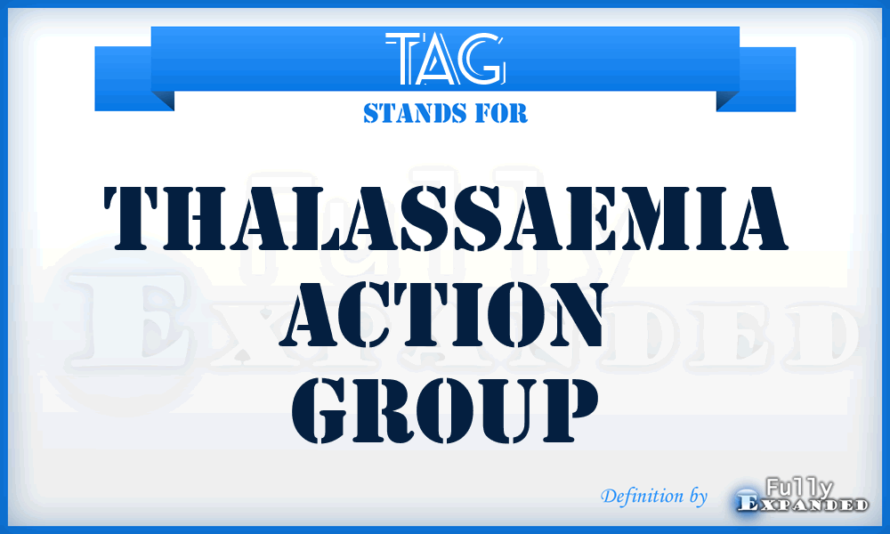 TAG - Thalassaemia Action Group