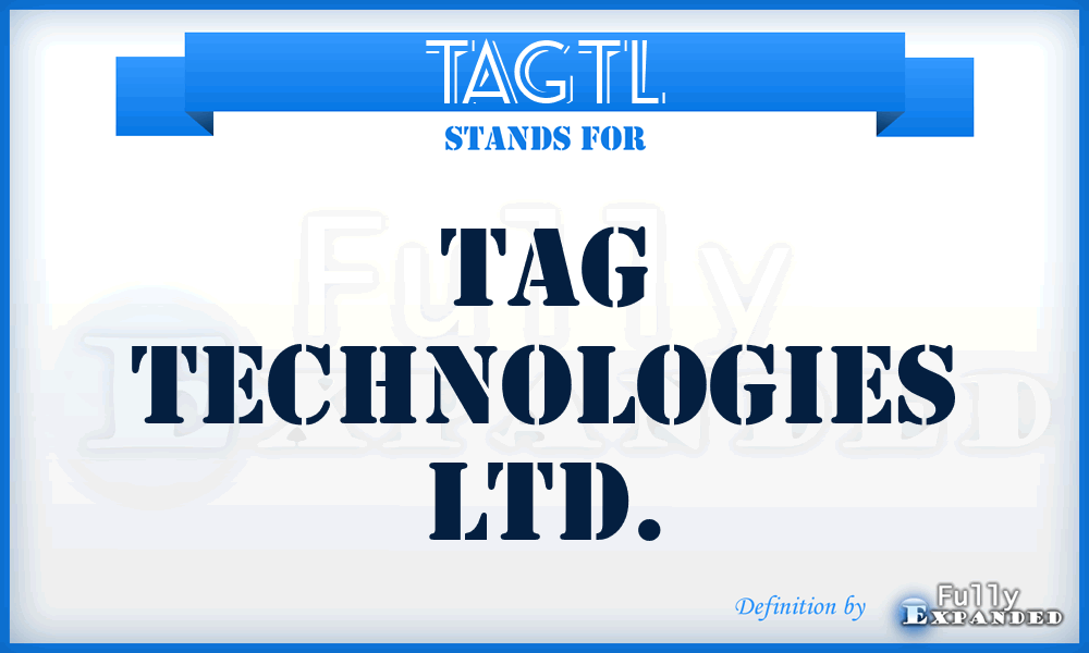 TAGTL - TAG Technologies Ltd.