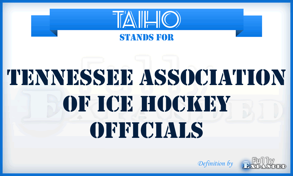 TAIHO - Tennessee Association of Ice Hockey Officials