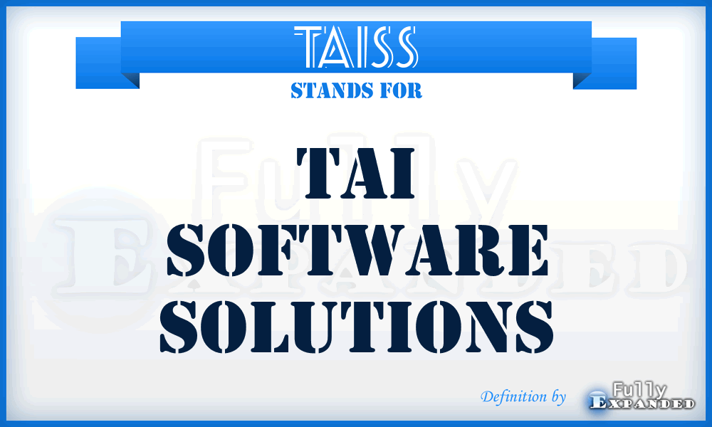 TAISS - TAI Software Solutions