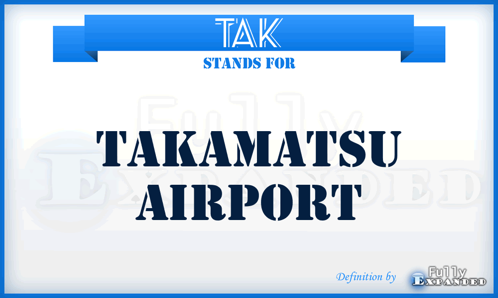 TAK - Takamatsu airport