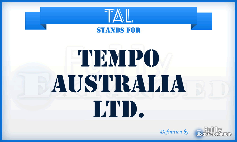 TAL - Tempo Australia Ltd.