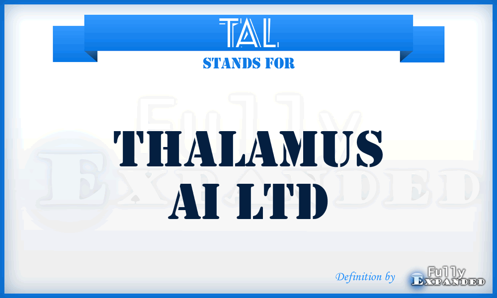 TAL - Thalamus Ai Ltd