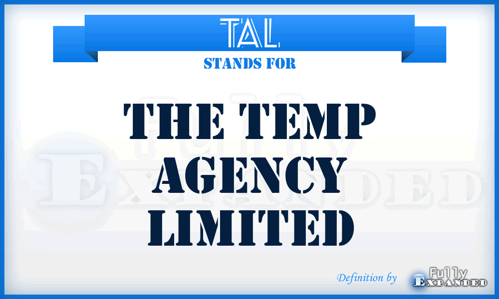 TAL - The Temp Agency Limited