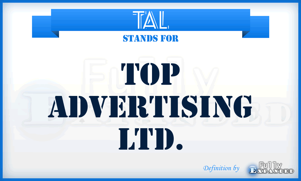 TAL - Top Advertising Ltd.