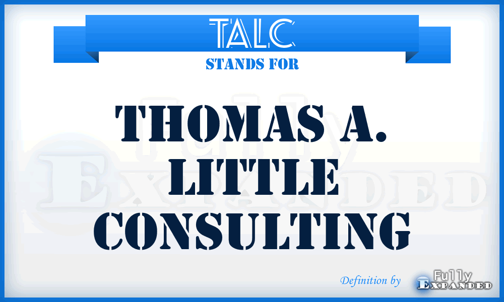 TALC - Thomas A. Little Consulting