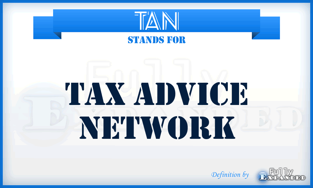 TAN - Tax Advice Network