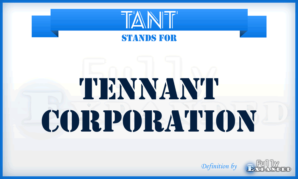 TANT - Tennant Corporation