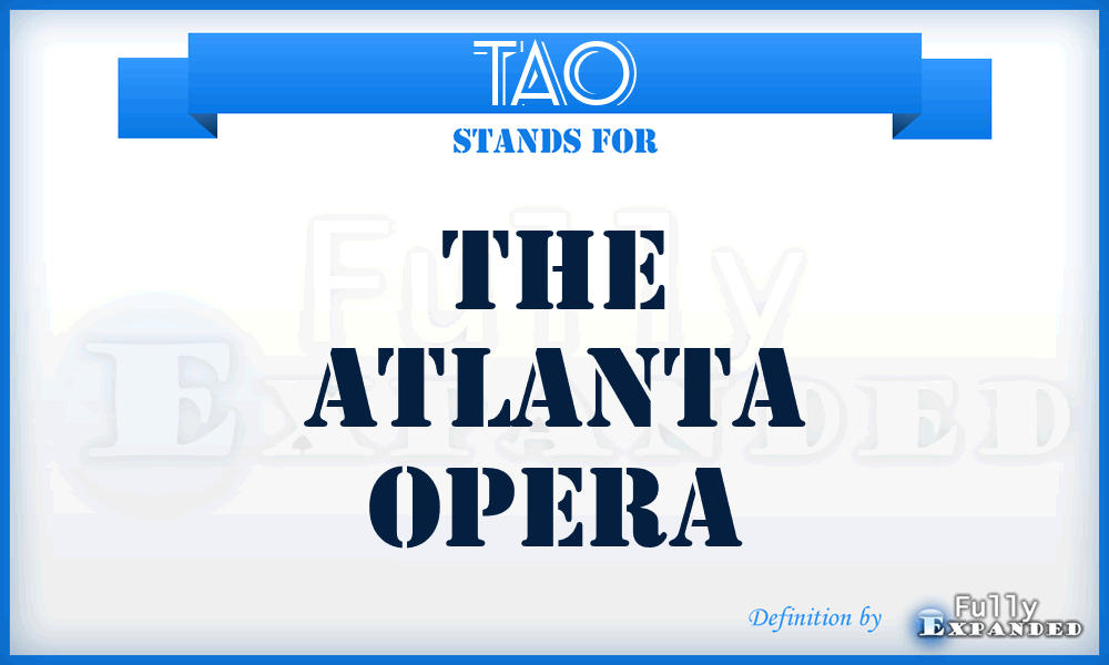 TAO - The Atlanta Opera