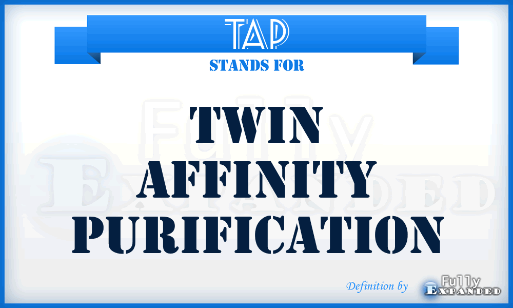 TAP - Twin Affinity Purification