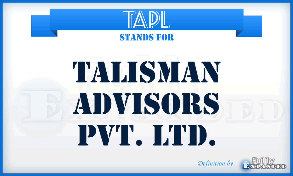 TAPL - Talisman Advisors Pvt. Ltd.