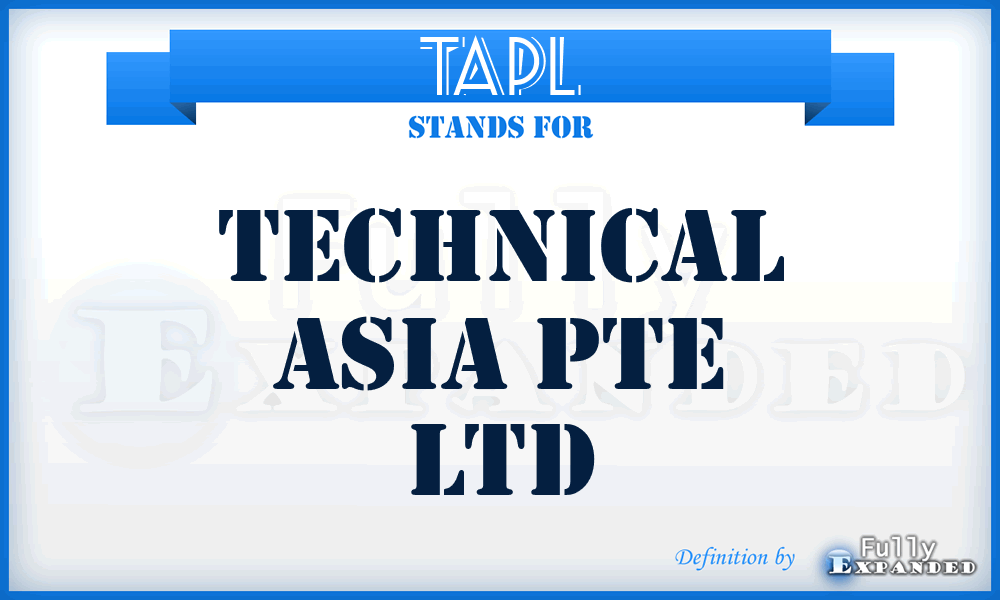 TAPL - Technical Asia Pte Ltd