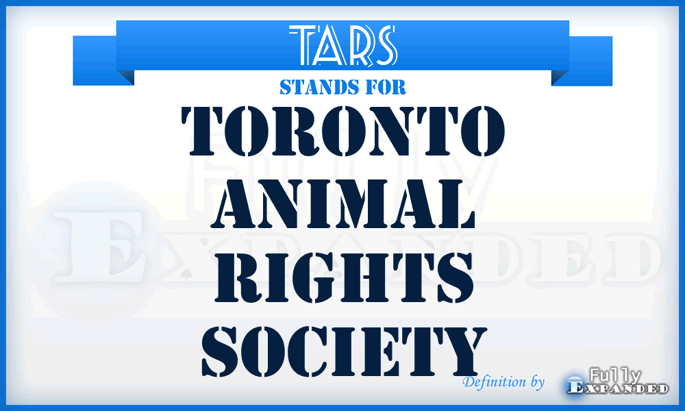 TARS - Toronto Animal Rights Society