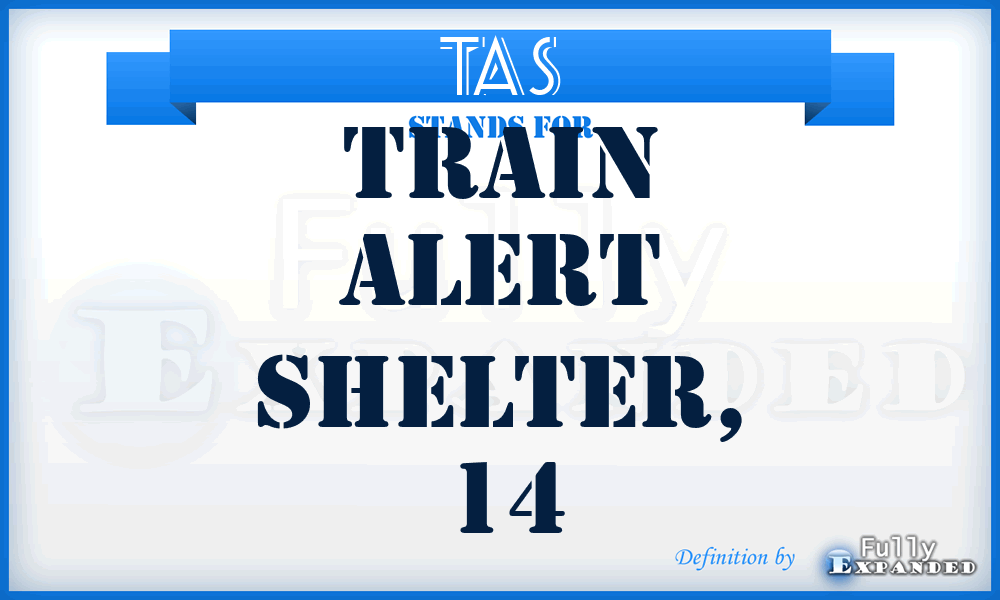 TAS - train alert shelter, 14