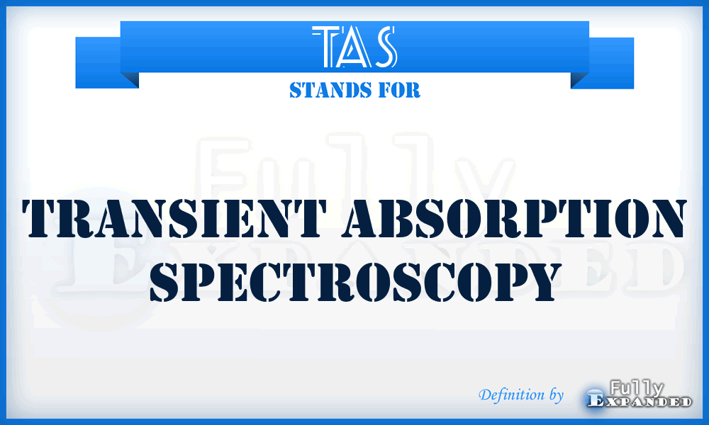 TAS - transient absorption spectroscopy