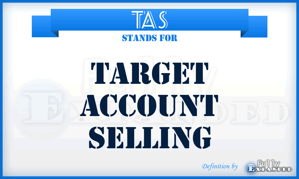 TAS - Target Account Selling