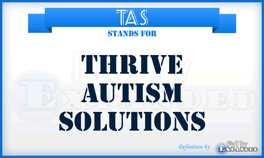 TAS - Thrive Autism Solutions