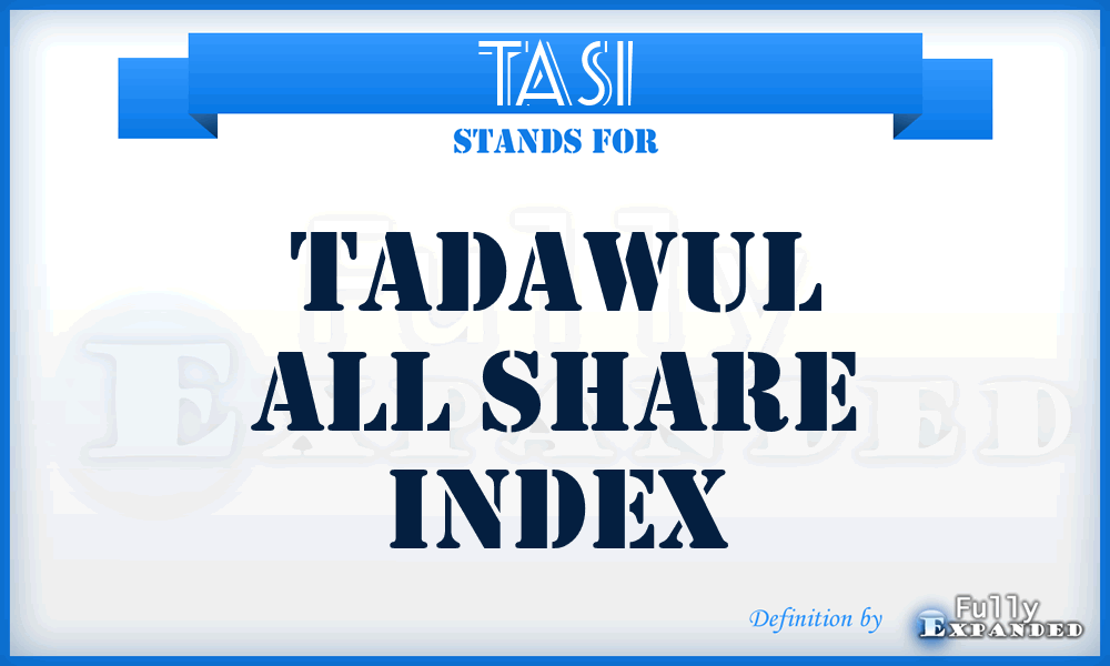 TASI - Tadawul All Share Index