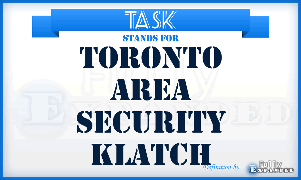 TASK - Toronto Area Security Klatch