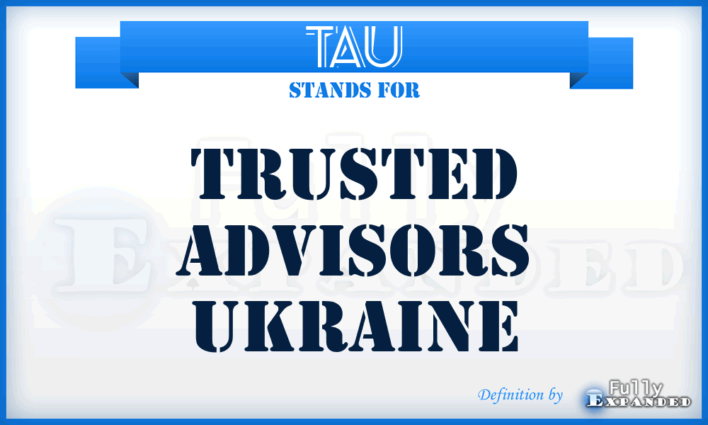 TAU - Trusted Advisors Ukraine