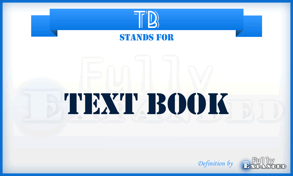 TB - Text Book