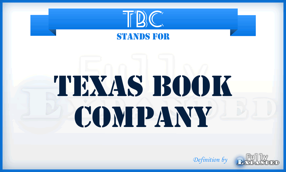 TBC - Texas Book Company