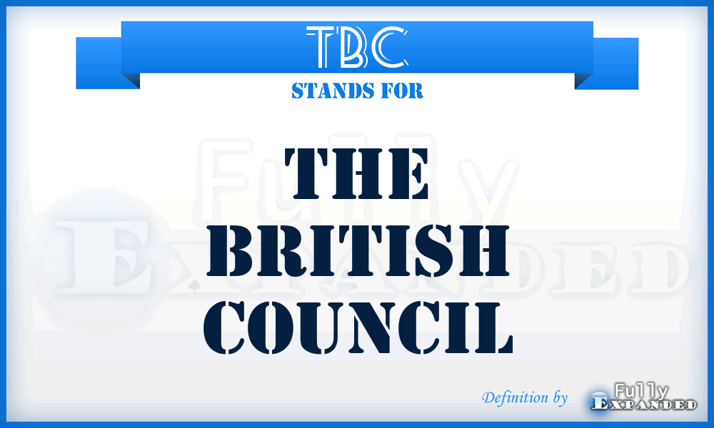 TBC - The British Council