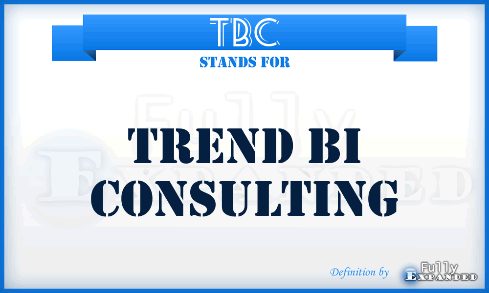 TBC - Trend Bi Consulting