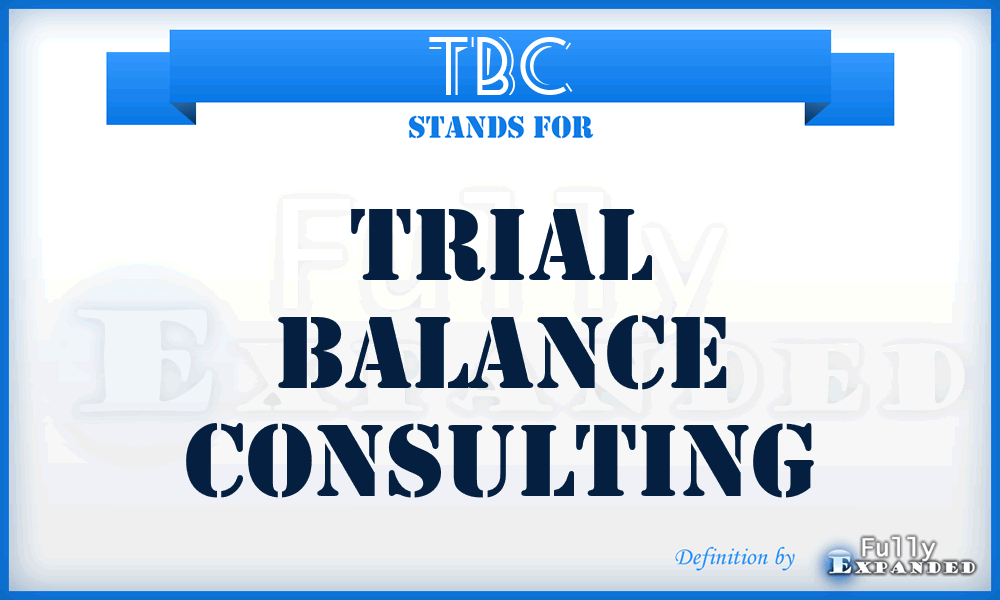 TBC - Trial Balance Consulting