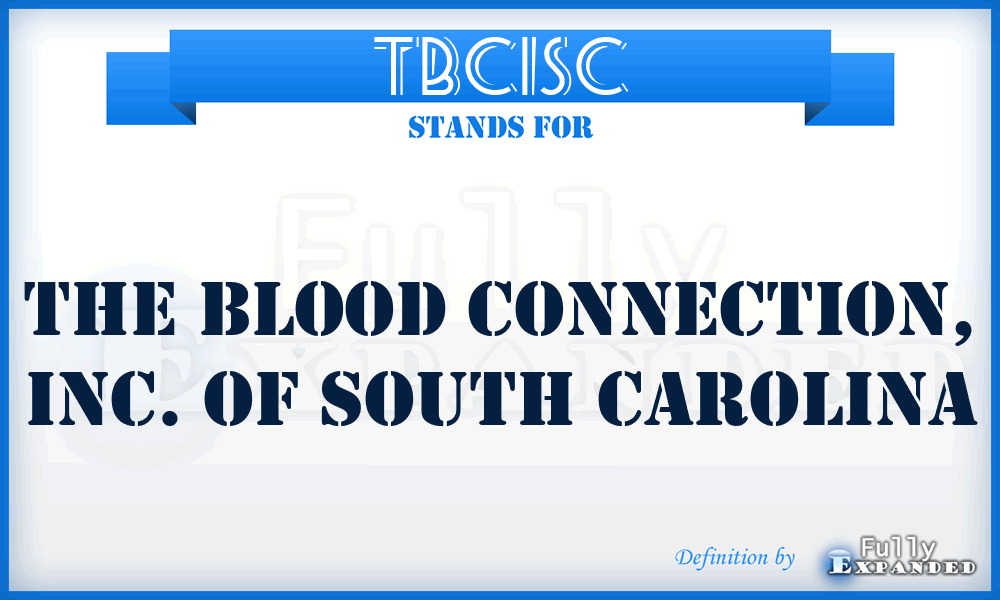 TBCISC - The Blood Connection, Inc. of South Carolina