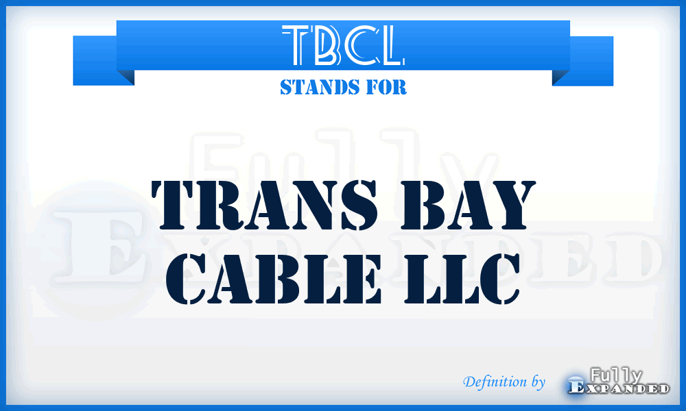 TBCL - Trans Bay Cable LLC