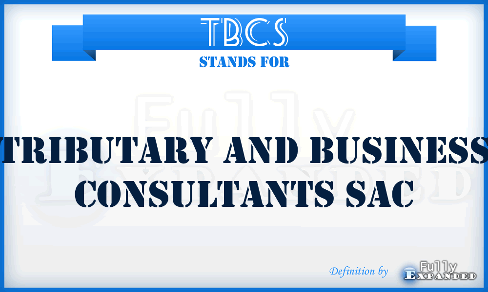 TBCS - Tributary and Business Consultants Sac