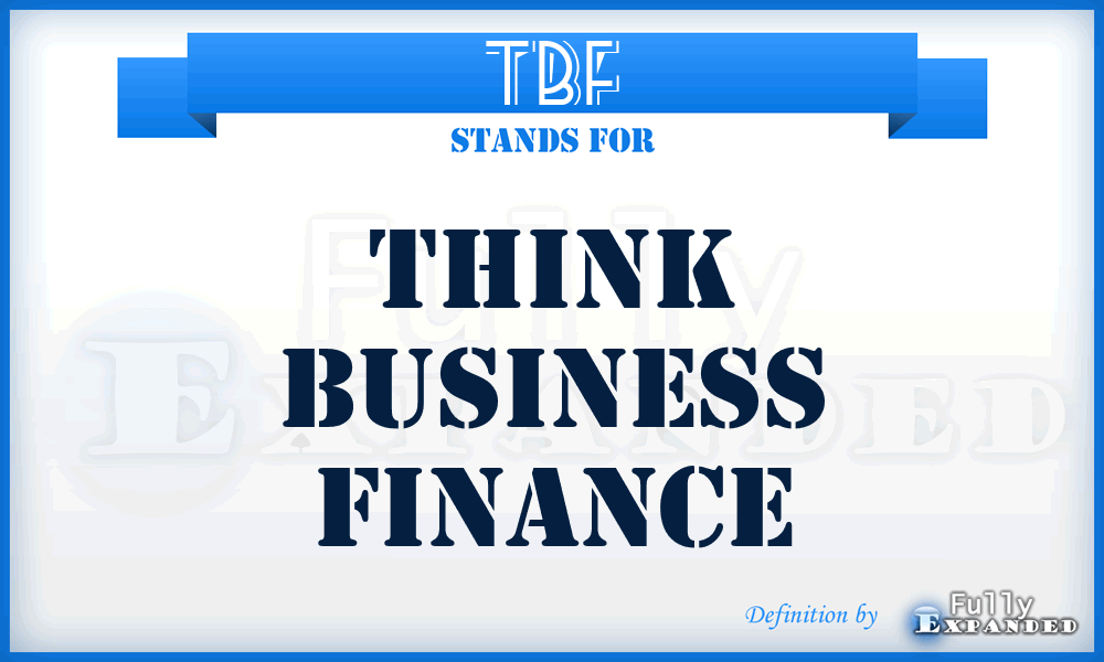 TBF - Think Business Finance