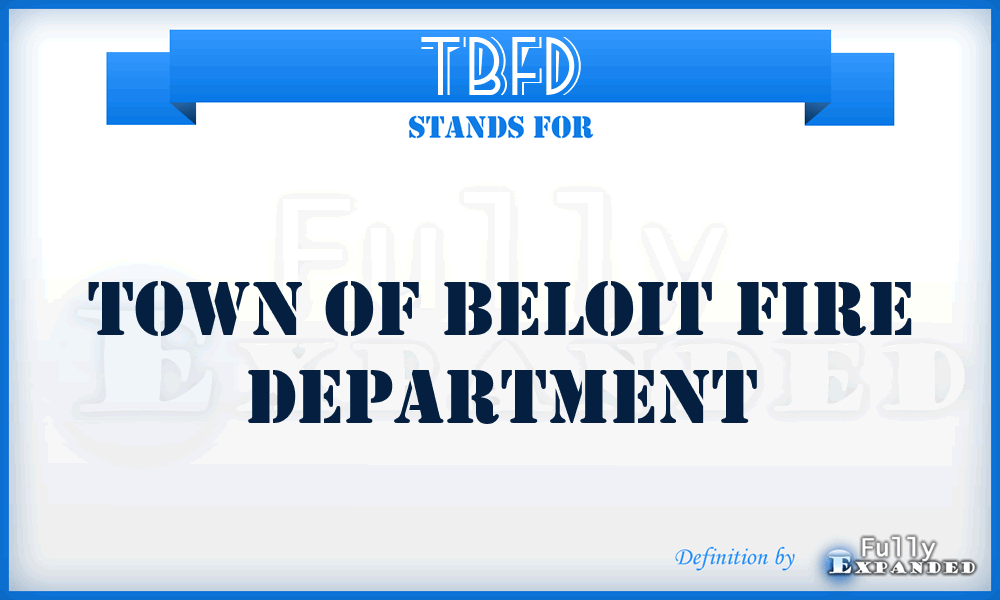 TBFD - Town of Beloit Fire Department