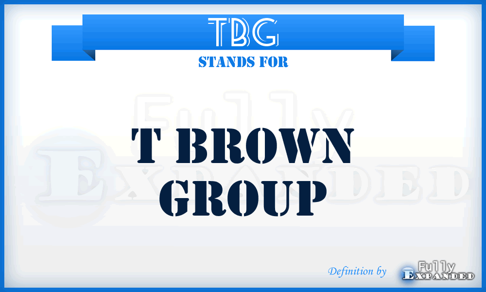 TBG - T Brown Group