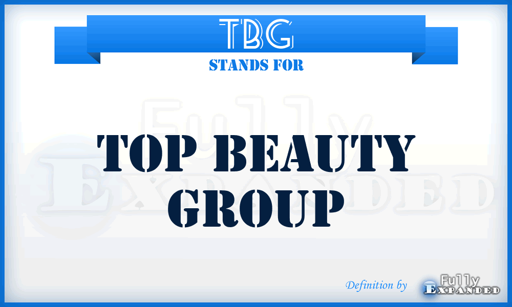 TBG - Top Beauty Group