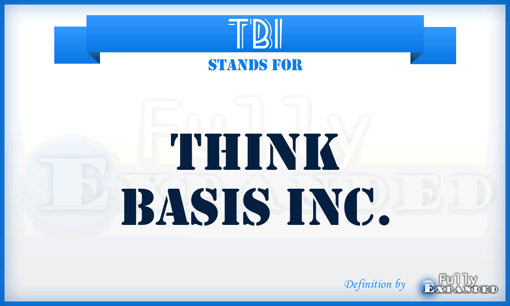 TBI - Think Basis Inc.