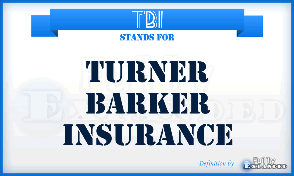 TBI - Turner Barker Insurance