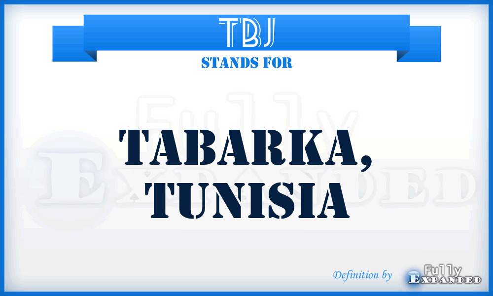 TBJ - Tabarka, Tunisia