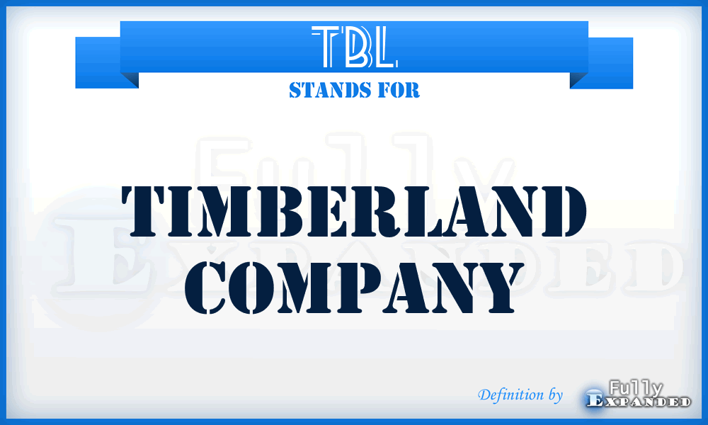 TBL - Timberland Company