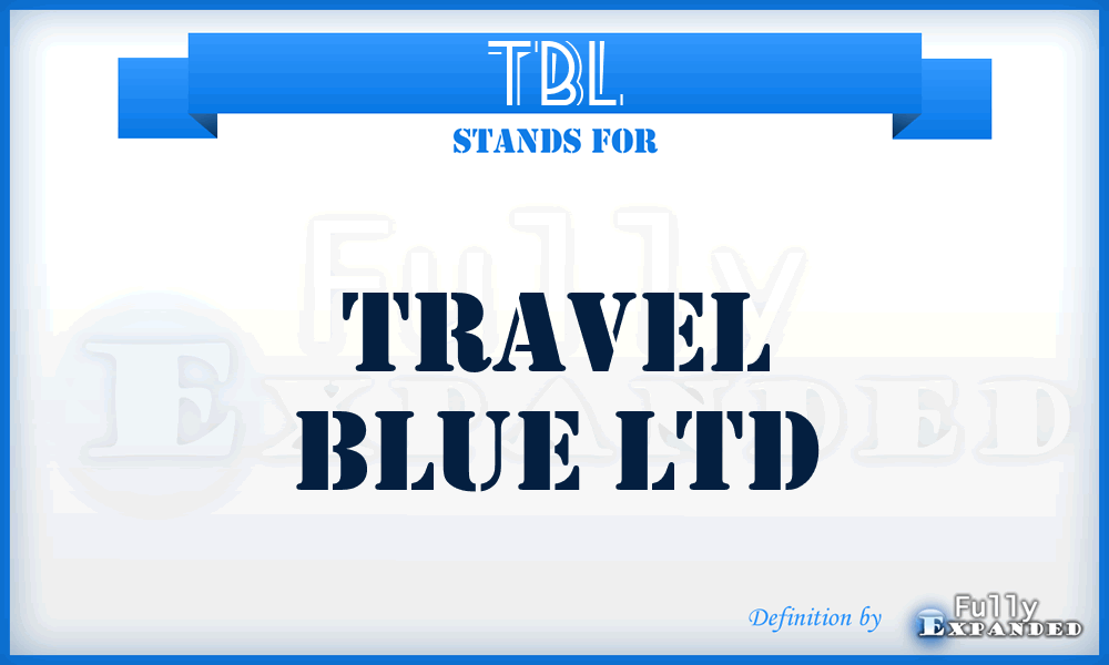 TBL - Travel Blue Ltd